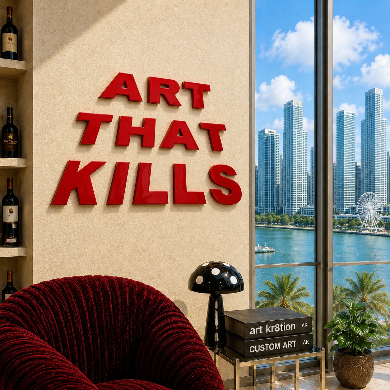 Art That Kills Epoxy Wood Wall Art