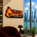 RAW Rolling Paper Inspired Epoxy Wood Wall Art