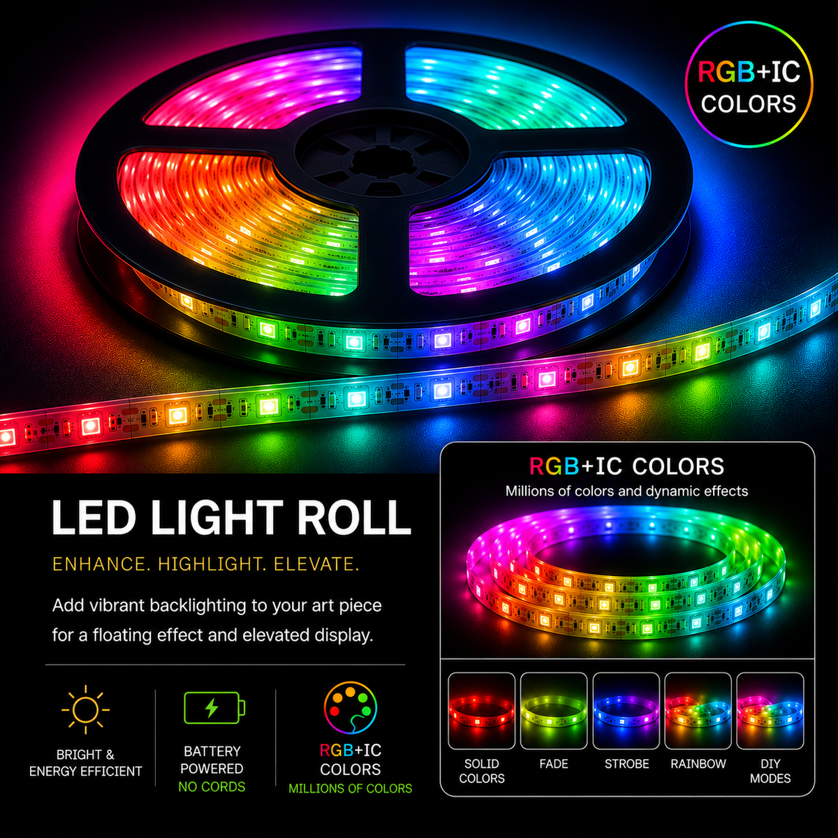 RGB+IC LED Backlight Upgrade — Pre-Installed